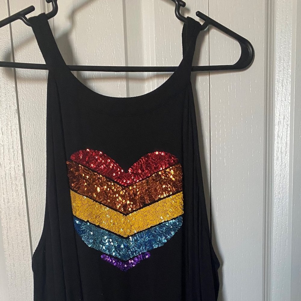 Rainbow Heart Sequence Tank